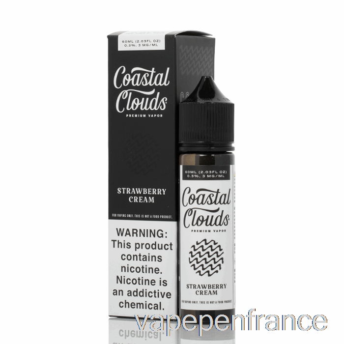 Crème De Fraise - Nuages ​​côtiers Co. - Stylo Vape 60 Ml 3 Mg